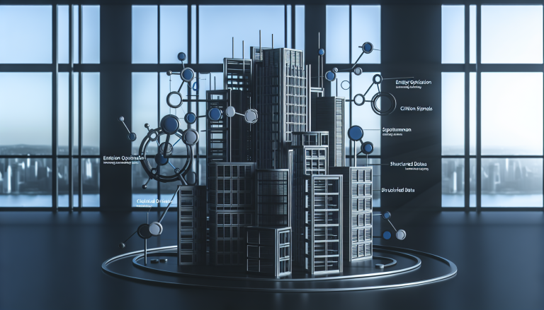 Diagram illustrating components of SEO architecture for AI-driven search