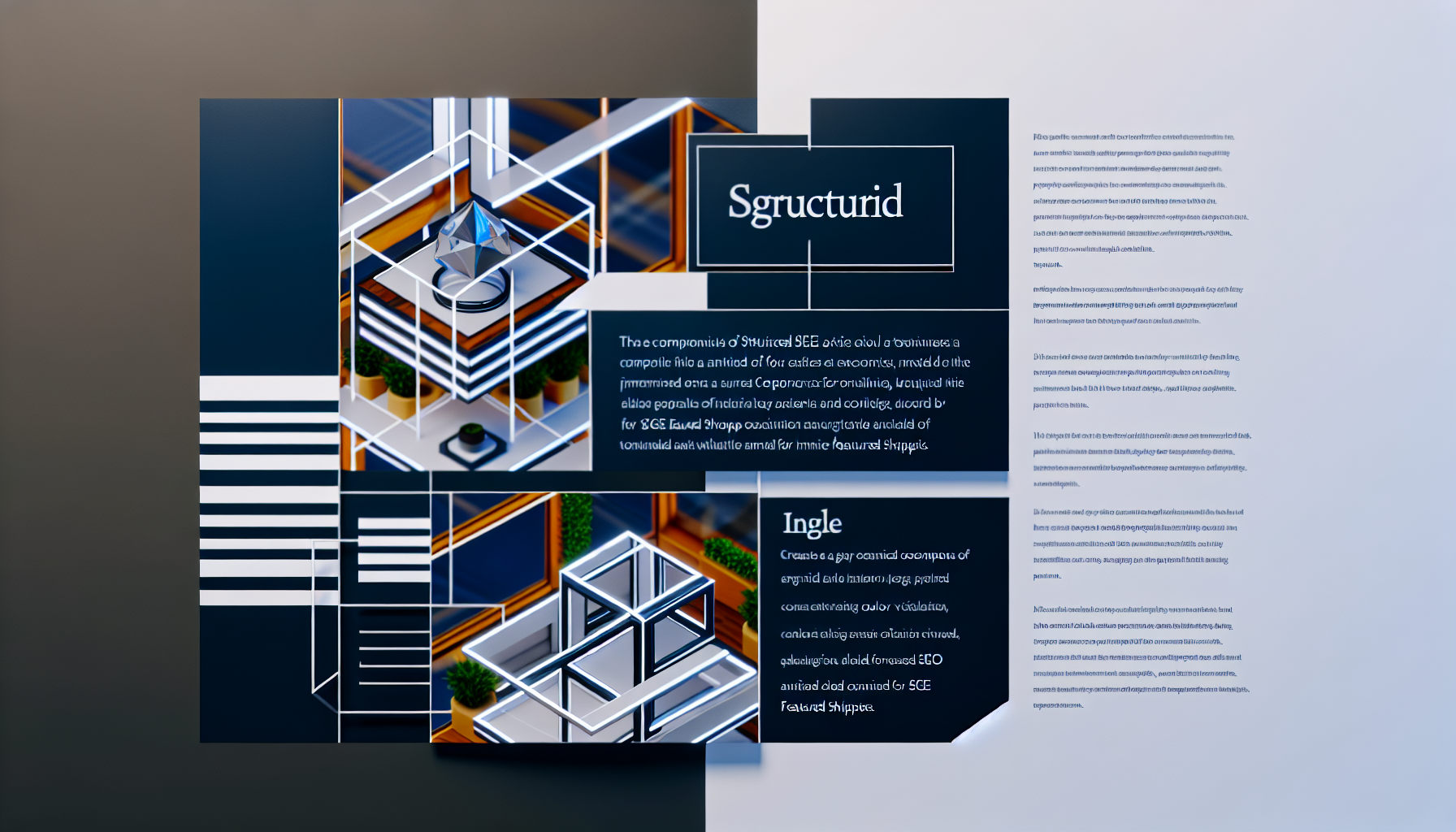 Diagram of structured SEO article elements for SGE featured snippets