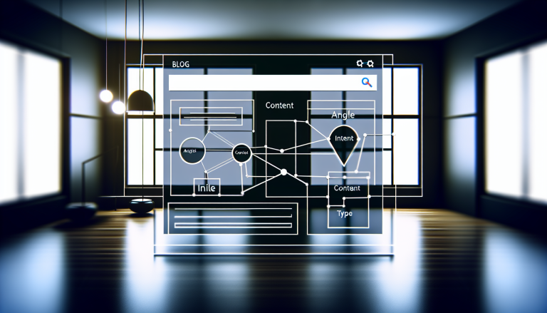Diagram of content planning elements with Google Knowledge Graph nodes