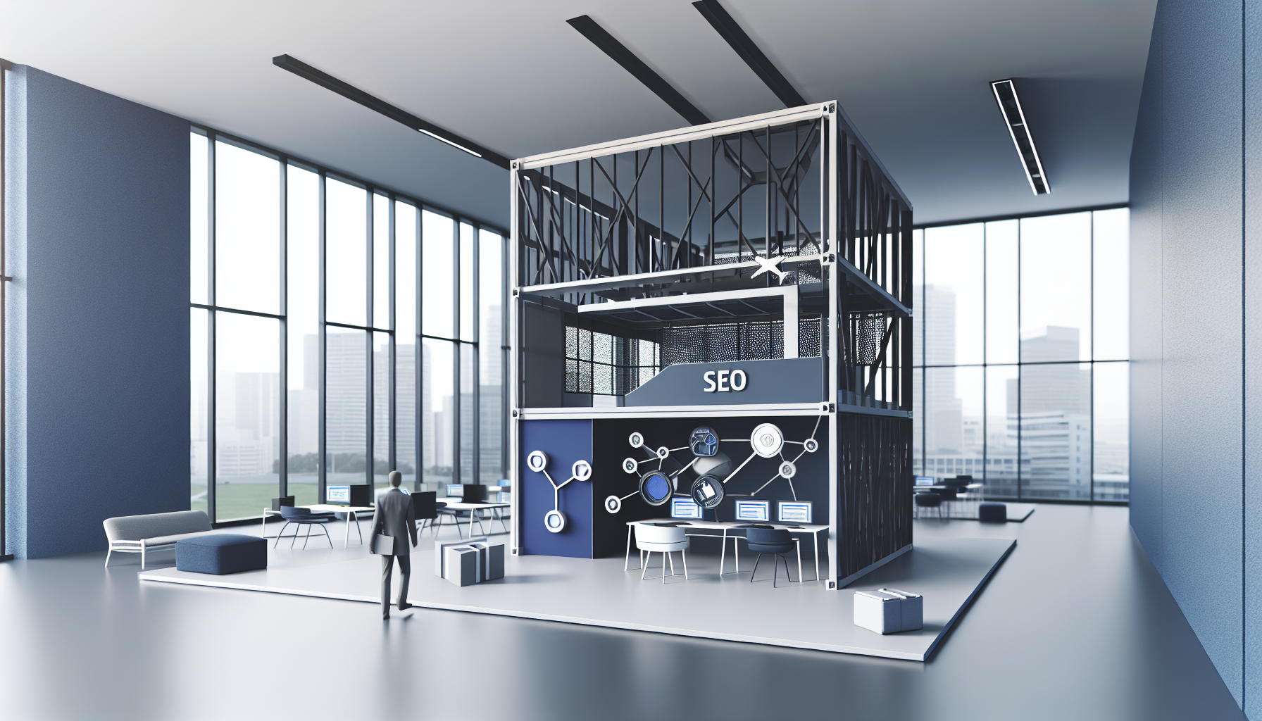 Diagram of SEO architecture highlighting internal linking topical authority