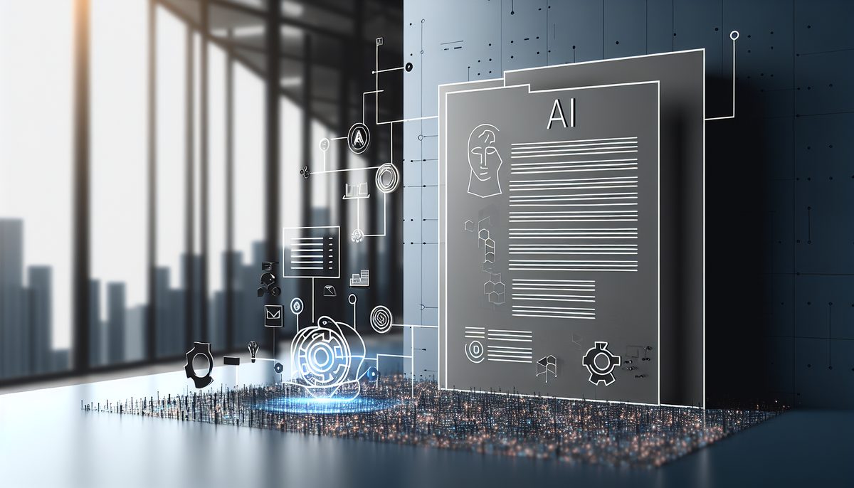 Outline of an article with AI and structured data graphics